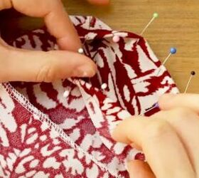 how to sew a cute slip t shirt dress, Hems