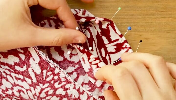 how to sew a cute slip t shirt dress, Hems