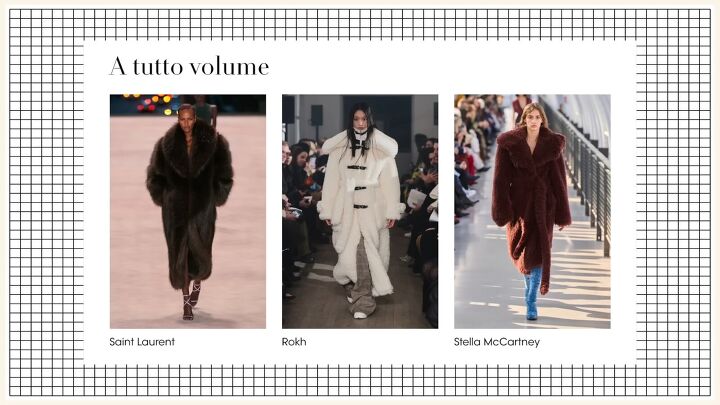 how to shop your closet for fall winter 2022 trends, Examples of a voluminous silhouette