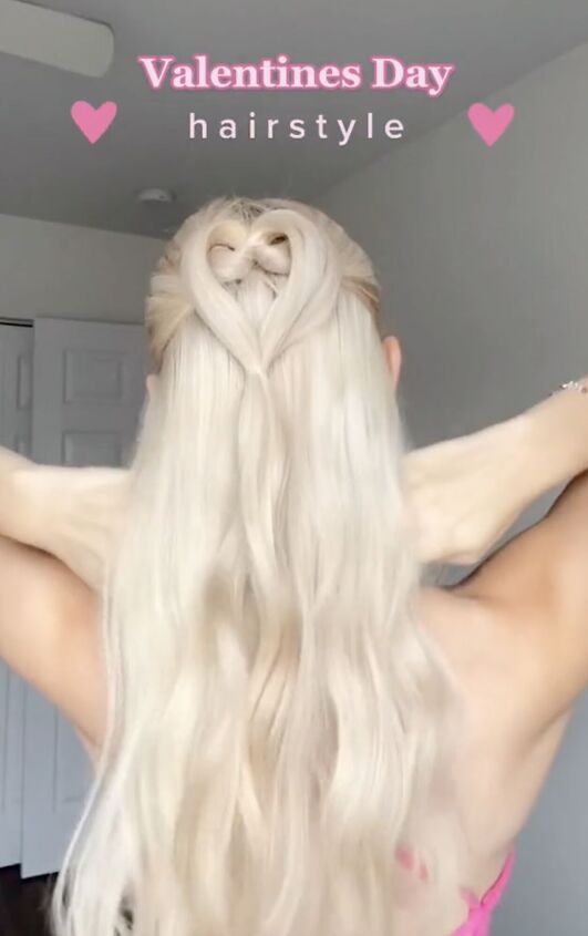fall in love with this heart hair tutorial