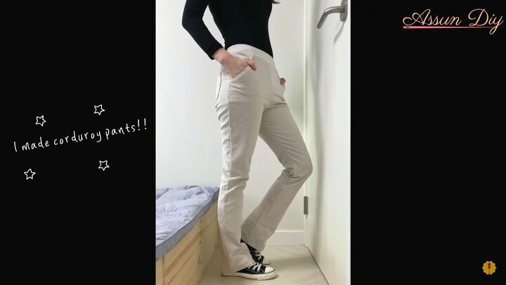 how to sew cute and comfy pants, How to sew pants Completed pants