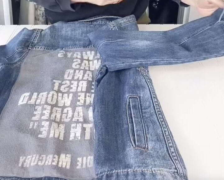how to fold your denim jacket to save space