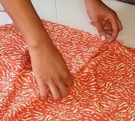 easy 8 step batwing dress sewing dress tutorial, Making pleats