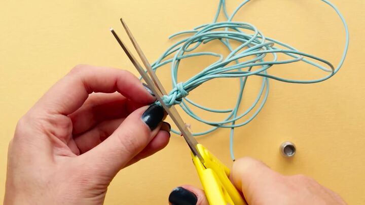 how to create a super cute leather friendship bracelet, Cutting ends