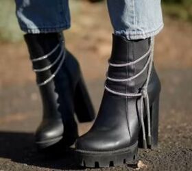 How DIY Super Glam Rhinestone Boots