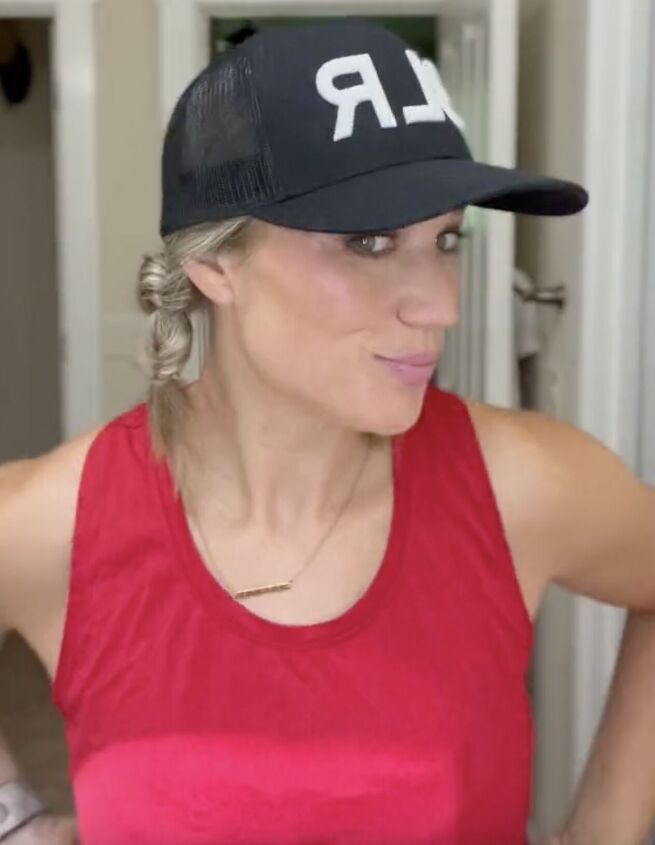 how to style your short hair in a ball cap