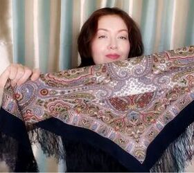 easy russian babushka scarf styling ideas, Wool scarves