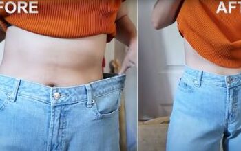 Testing Out a Quick Hack for Jeans That Are Too Big
