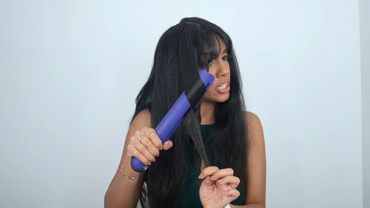9 step wednesday addams hair tutorial, Curling hair