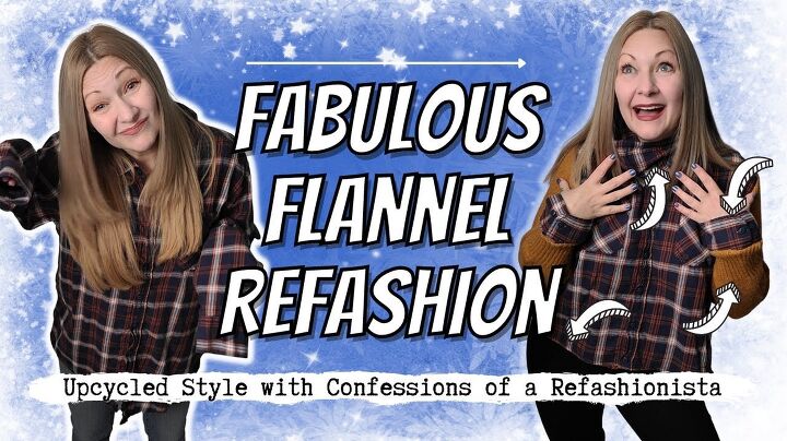 how to make a cozy upcycled flannel and sweater shirt, Completed flannel and sweater uocycle