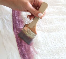 how to dip dye a wedding dress, How To Dip Dye A Wedding Dress Paintbrush