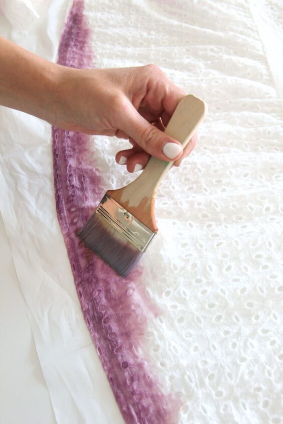 how to dip dye a wedding dress, How To Dip Dye A Wedding Dress Paintbrush