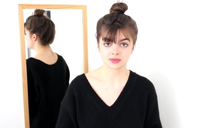 4 super easy step by step hairstyles to wear to bed, Wrapped bun