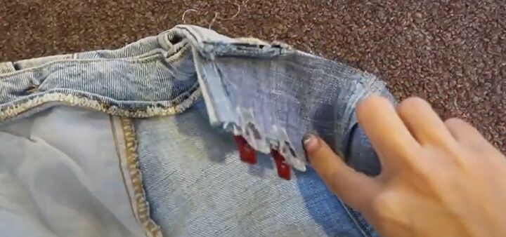 how to make a skirt bigger in 4 super easy steps, Attaching the strip