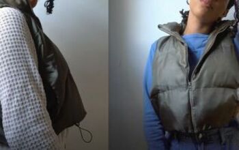 How to DIY a Cute and Cozy Cropped Puffer Vest