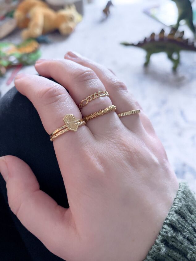 are stacking rings a practical fashion choice in a house full of child, Day three
