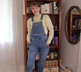 5 super cute cottagecore winter outfits, Overalls