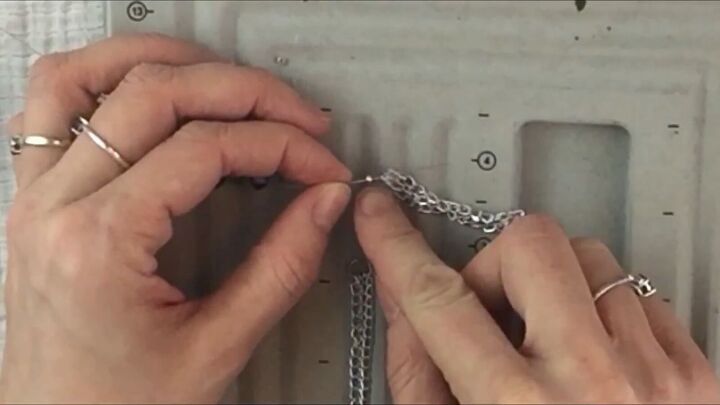 how to make a super cute chain bracelet, Adding beads to wire