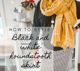 how to style houndstooth pencil skirt, How to style houndstooth pencil skirt Karins Kottage