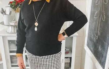 How to Style Houndstooth Pencil Skirt