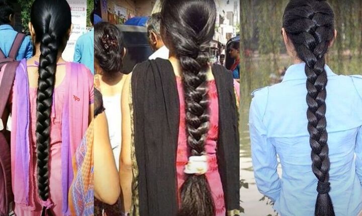 9 hair growth secrets from india, Braided hair