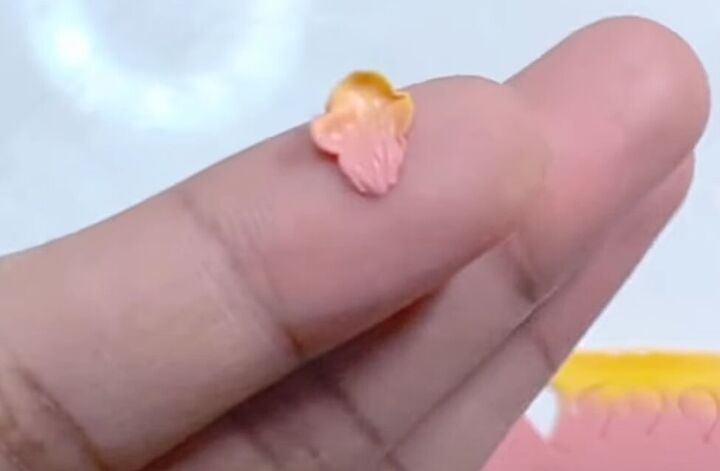 how to diy cute polymer clay earrings, Making Hibiscus flower petals