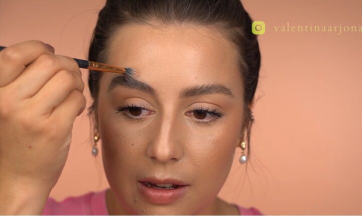 simple 9 step beginner eyebrow tutorial, Cleaning up