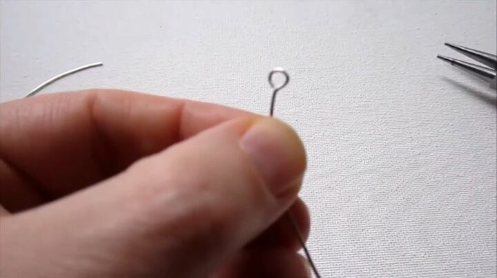 how to make hoop earrings, Making loops