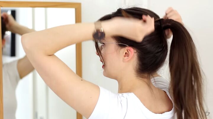 10 cute and easy 2 minute hairstyles, Simple high ponytail
