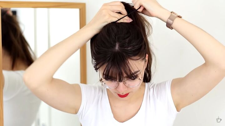10 cute and easy 2 minute hairstyles, Messy high bun