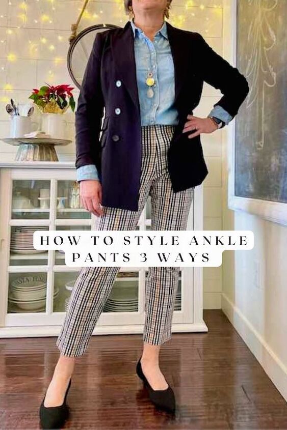 how to style plaid ankle pants 3 ways, How to style plaid ankle pants 3 ways for women over 50