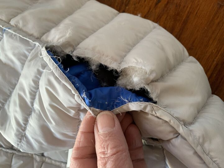 Sew Easy Fix for a Torn Down Jacket...A Simple Save for the Season ...