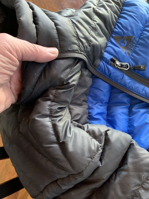 sew easy fix for a torn down jacket a simple save for the season