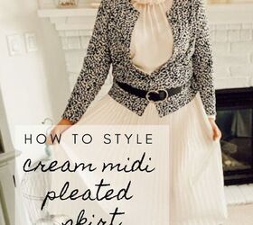styling a cream midi pleated skirt, Styling a cream midi pleated skirt Karins Kottage