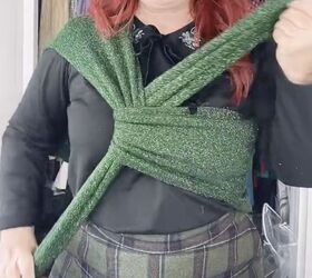how to crossbody tie your sweater without ruining it