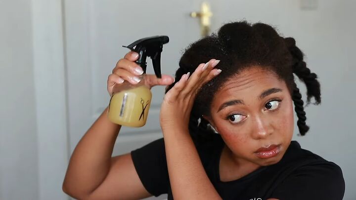 super easy recipe how to mix essential oils for hair growth, Applying mixture