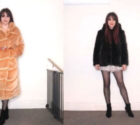 how to style a fur coat in 3 super cute ways, Monochromatic fur coat look