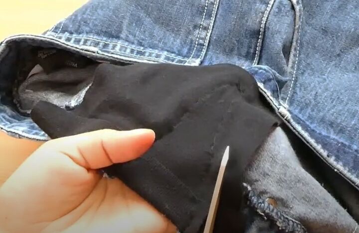 how to make a jeans waist bigger 2 super easy methods, Finishing