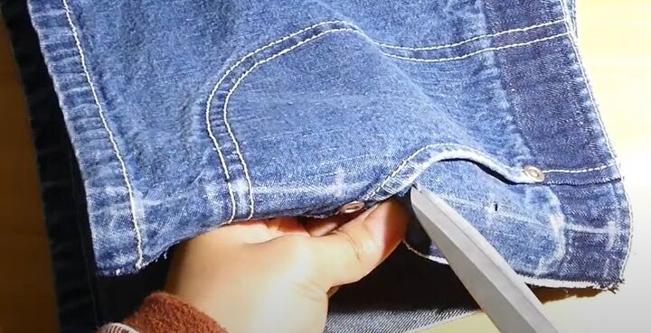 how to make a jeans waist bigger 2 super easy methods, Making holes