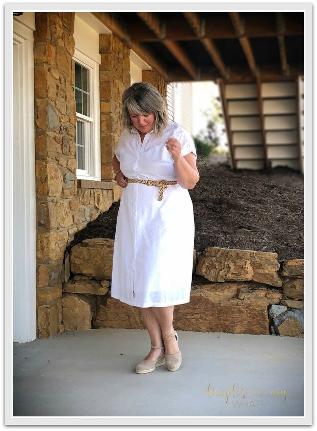 big leg girl in wide leg pants oh yes you can, Shirt dress styled for church