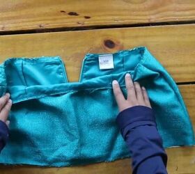thrift flipping tutorial cute diy jacket and skirt set, Reattaching the lining