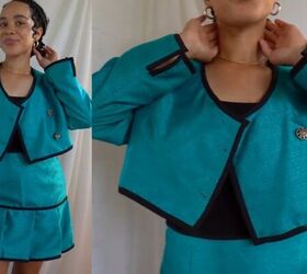 Thrift Flipping Tutorial: Cute DIY Jacket and Skirt Set