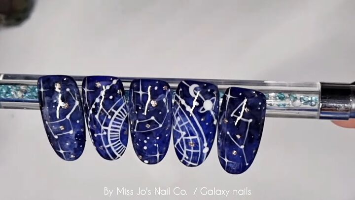 easy galaxy nail art tutorial, Galaxy nail art