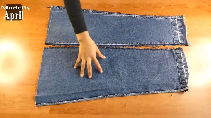 how to diy a cute denim corset belt, Two pieces