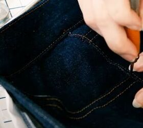sewing tutorial how to make your own jeans, Finishing DIY jeans
