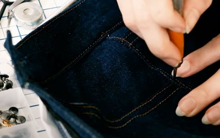 sewing tutorial how to make your own jeans, Finishing DIY jeans