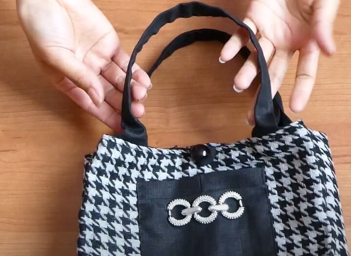 how to diy a preppy tote bag, Finishing