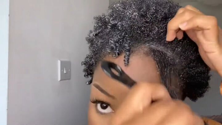 easy wash and go 4c hair routine, Sectioning hair