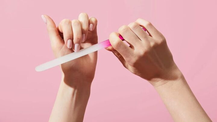 how to naturally strengthen nails, Filing nails