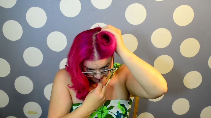 fun bettie bangs on long hair tutorial, Styling hair